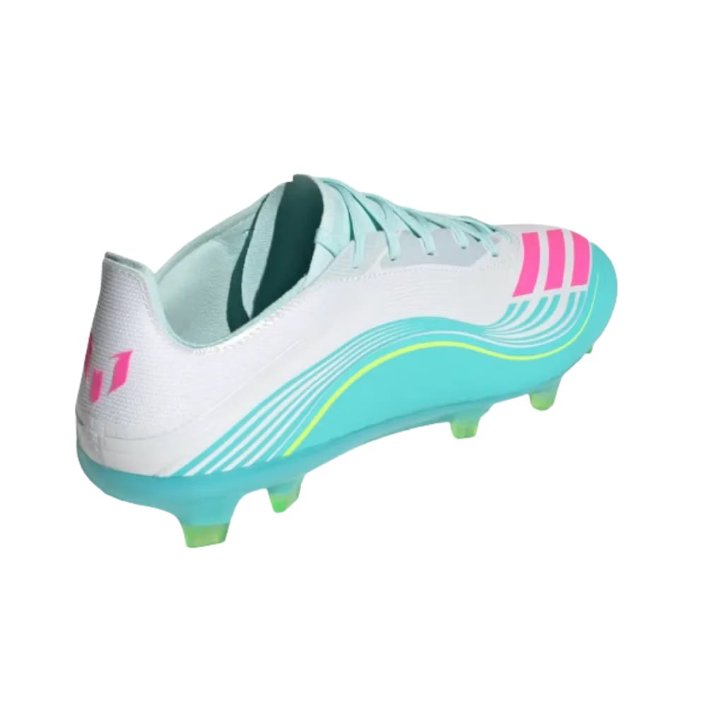 Adidas F50 Messi Pro Firm Ground Soccer Cleats Flash Aqua