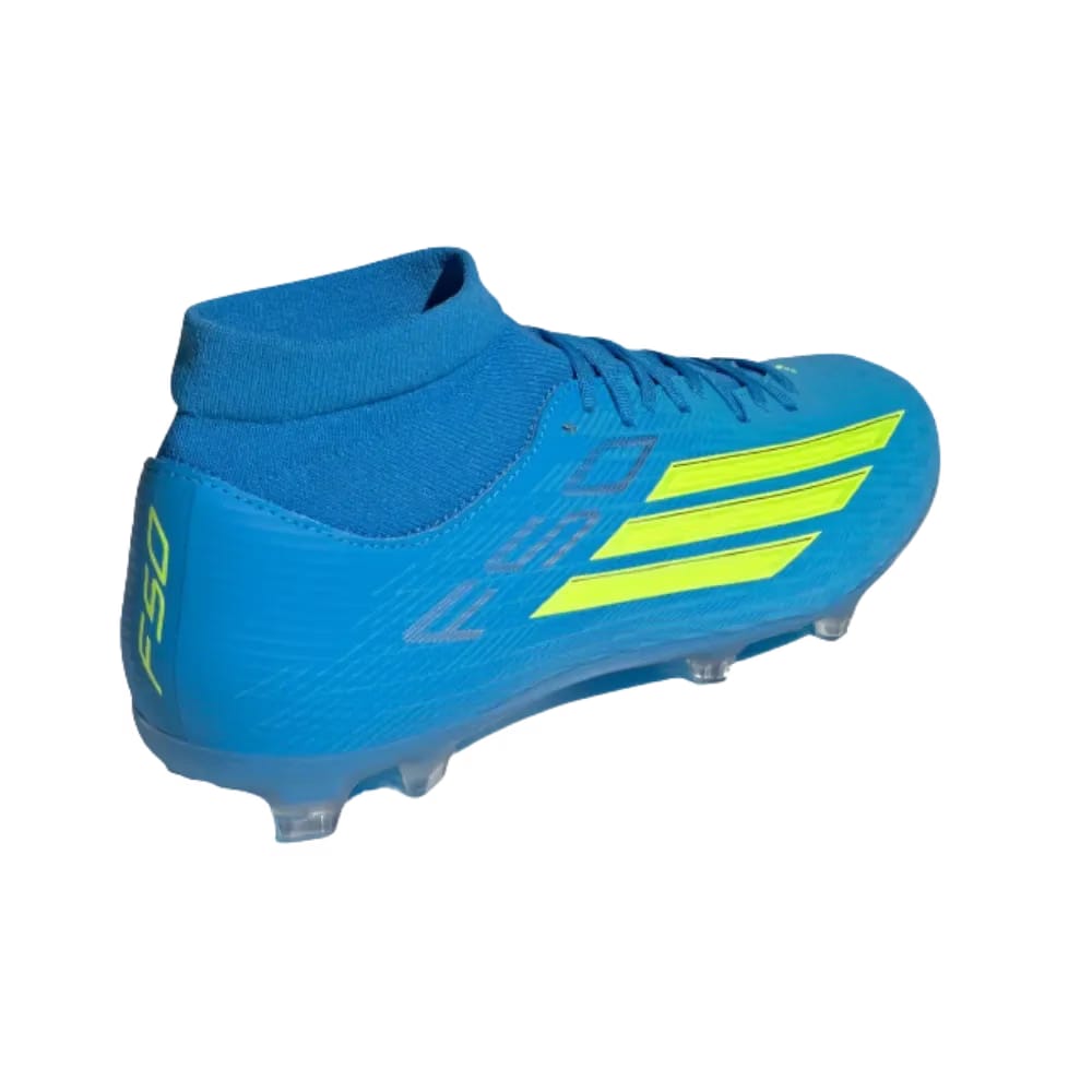 Adidas F50 League Mid Cut Firm Multi Ground Soccer Cleats Lucid Aquamarine
