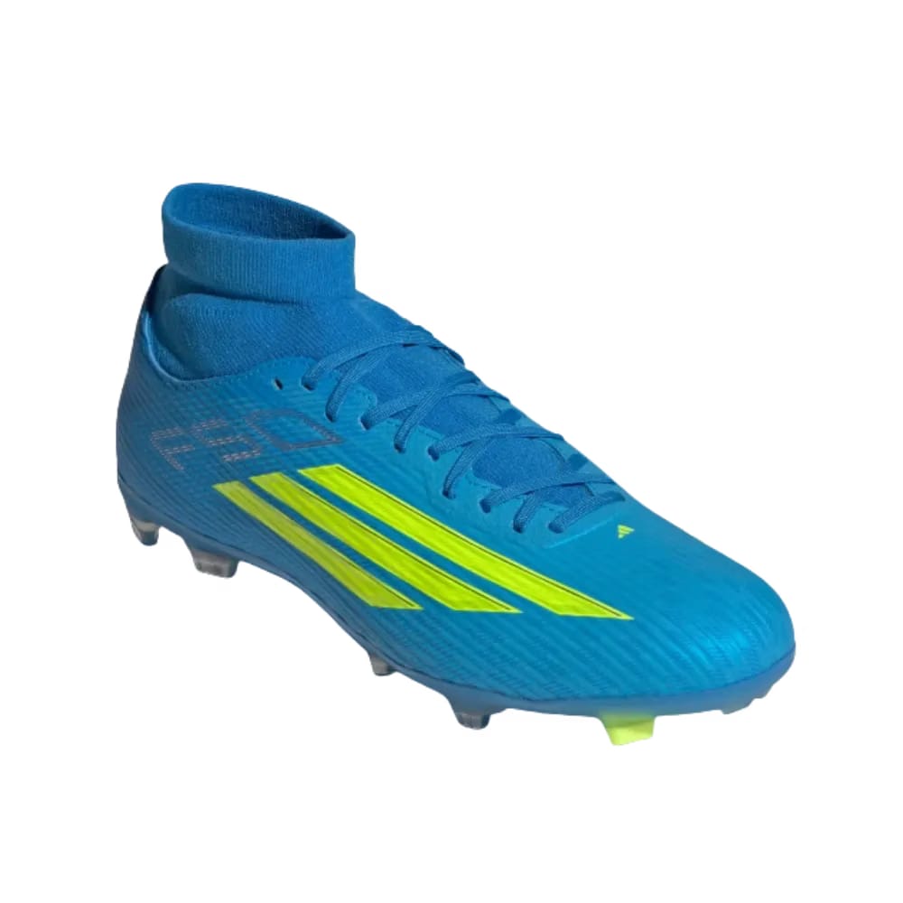 Adidas F50 League Mid Cut Firm Multi Ground Soccer Cleats Lucid Aquamarine