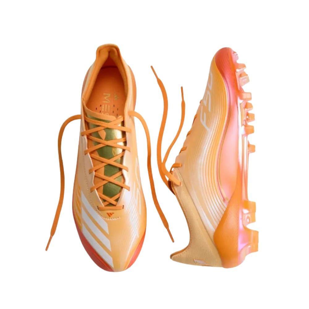 Adidas F50 Messi Elite Firm Ground Soccer Cleats Ice Tangerine