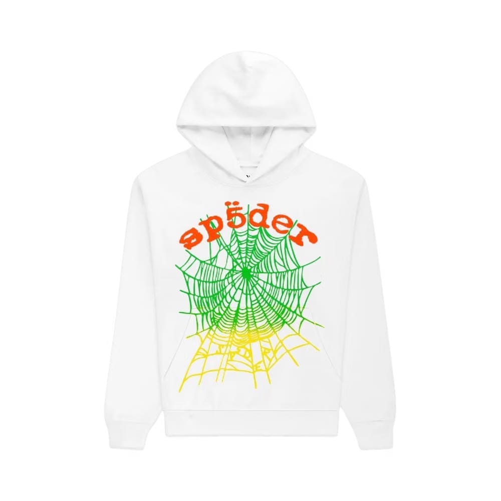 SP5DER Og Web V2 Gradient Hoodie White