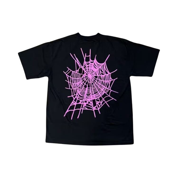 SP5DER Web T-Shirt Black Pink