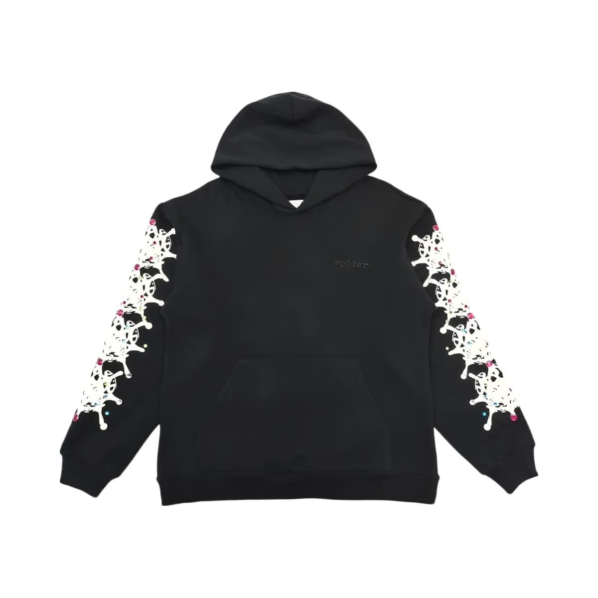 SP5DER Stone Hoodie Black