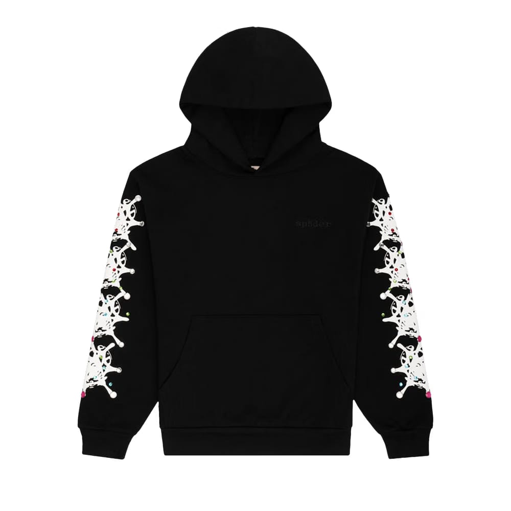 SP5DER Stone Hoodie Black