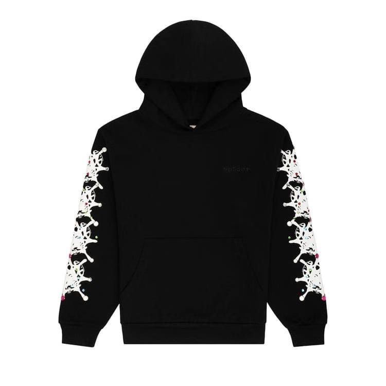 SP5DER Stone Hoodie Black
