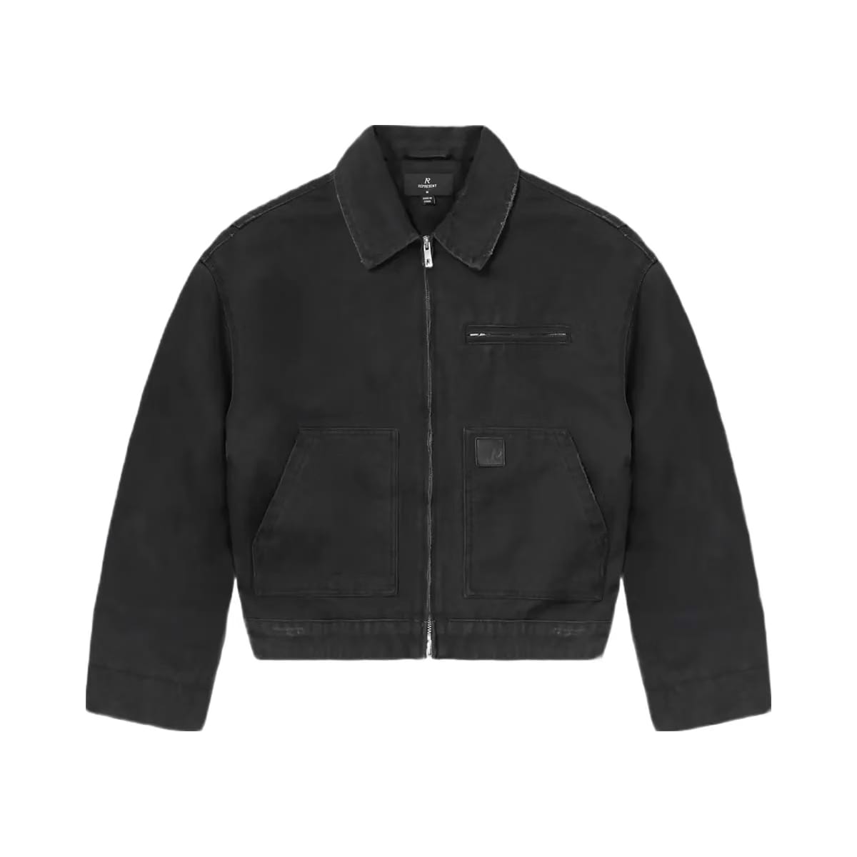 Represent Heaton Workwear Jacket Washed Black