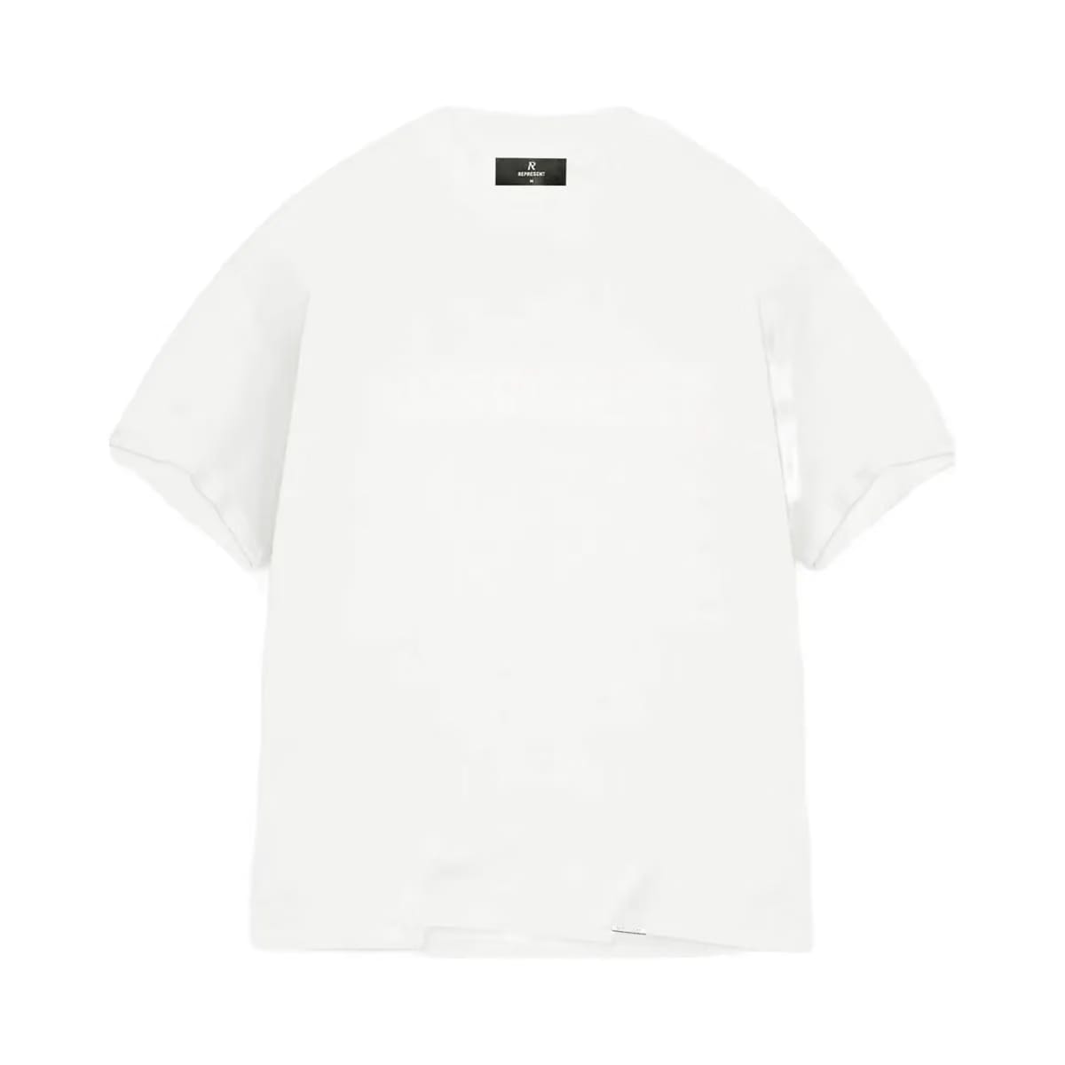 Represent Serif Logo T-Shirt Flat White