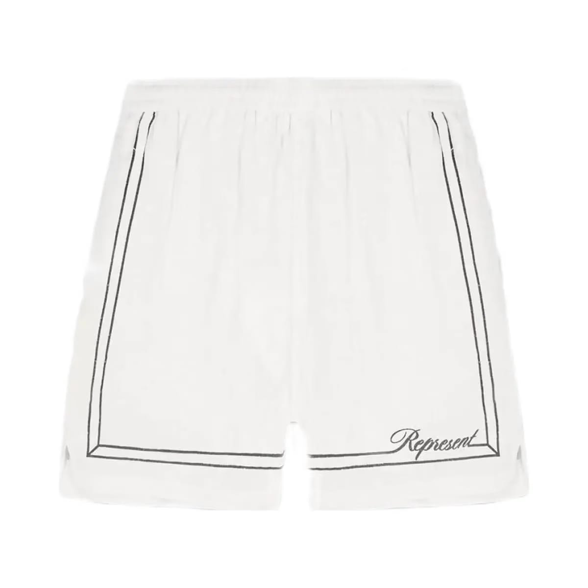 Represent Border Short Whisper White