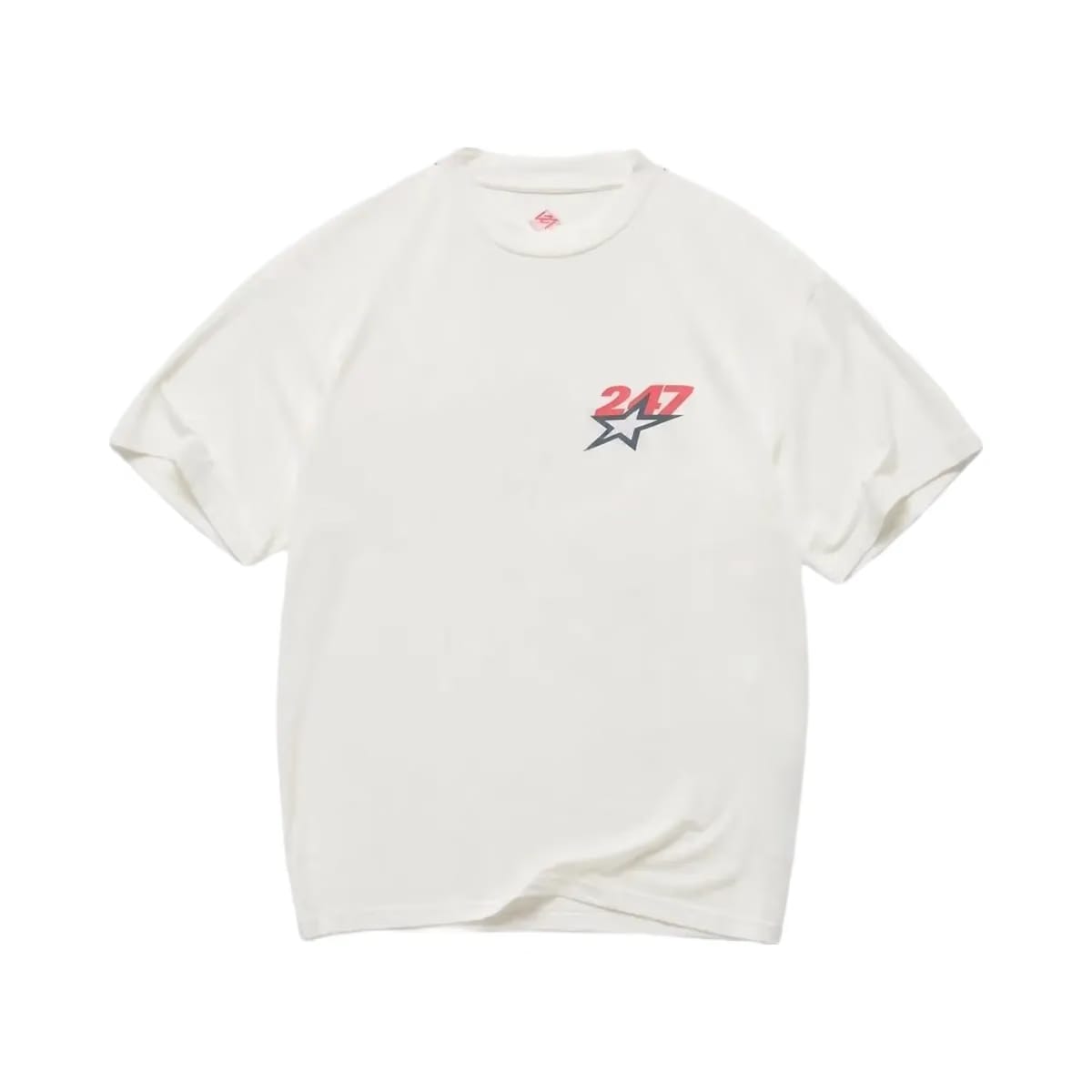 Represent Team 247 Star Oversized T-Shirt Flat White