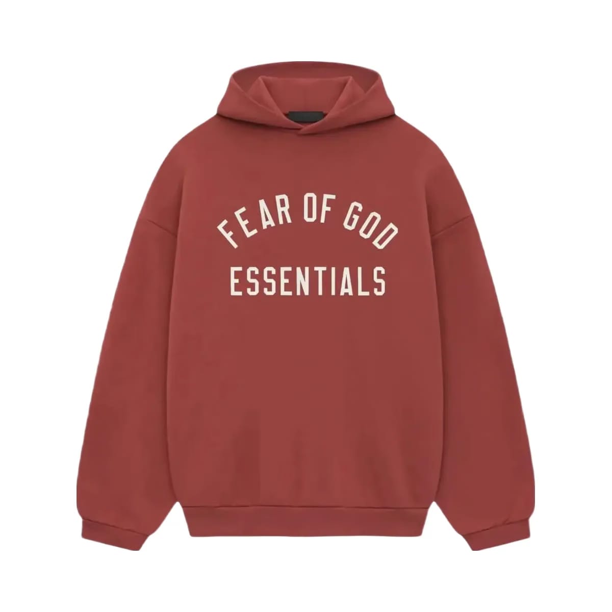 Essentials Fear Of God Essentials Fleece Hoodie Crimson