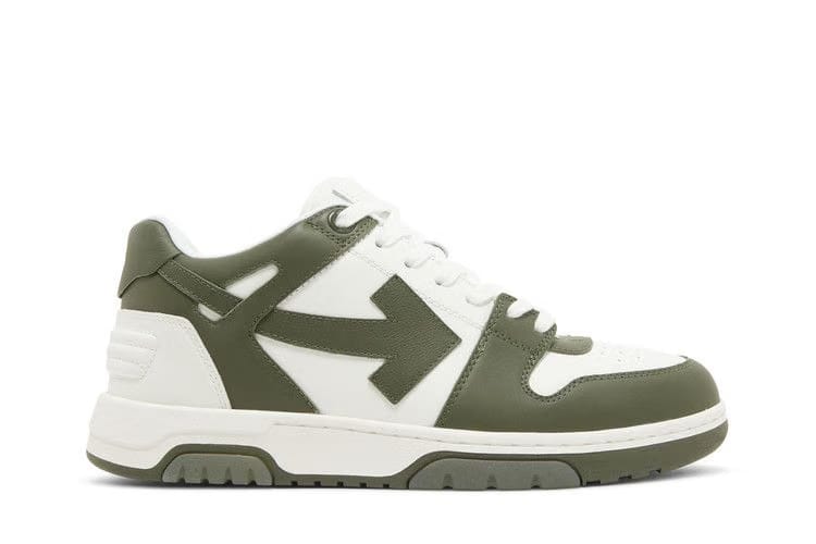OFF-WHITE Out Of Office OOO Low Tops White Khaki