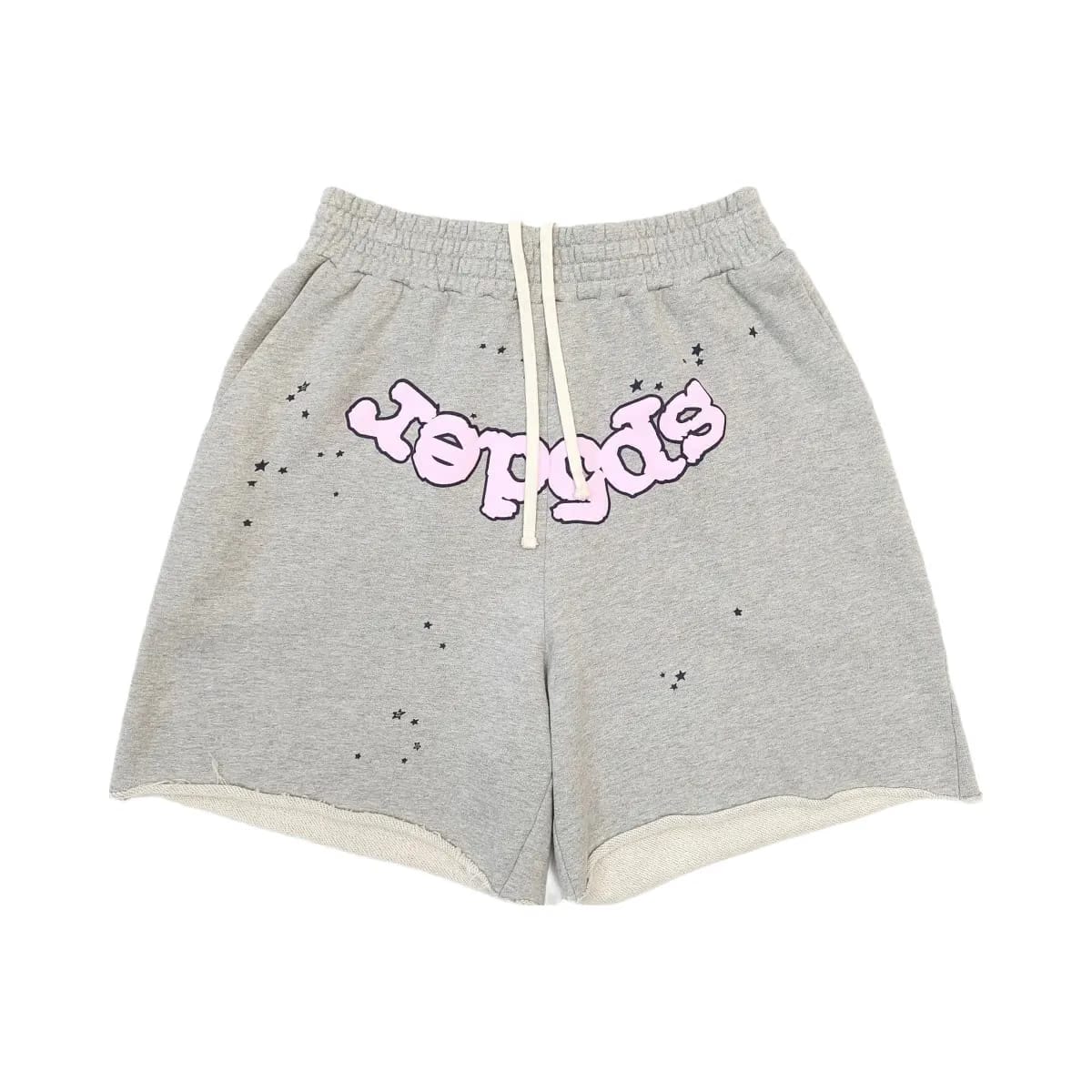 SP5DER Og Web Logo Sweat Short Heather Grey
