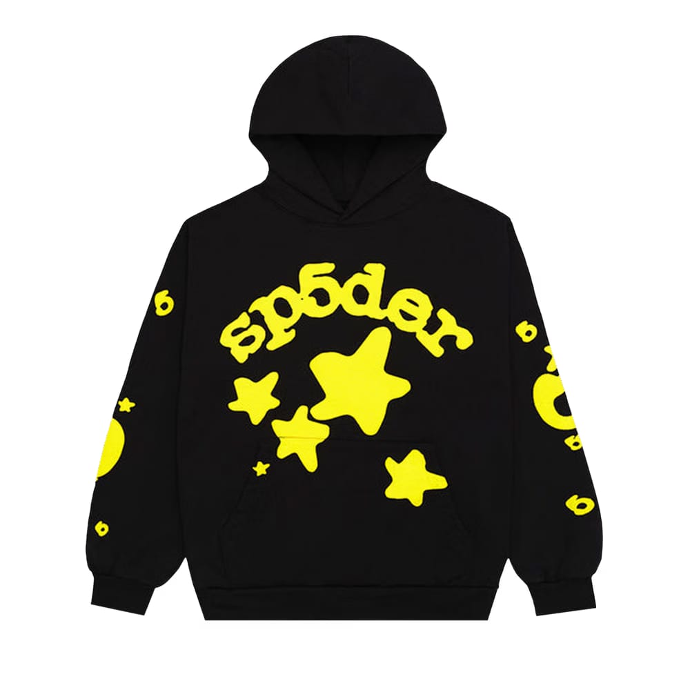 SP5DER Beluga Hoodie Onyx Yellow
