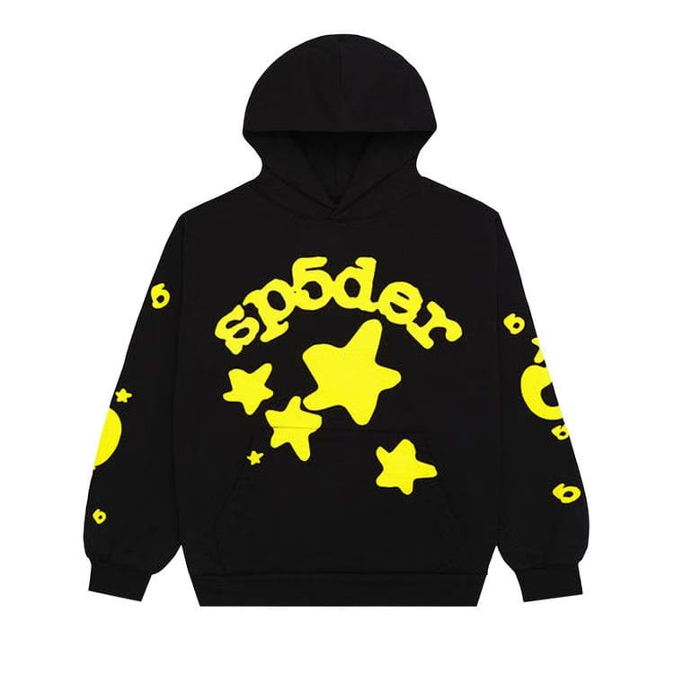 SP5DER Beluga Hoodie Onyx Yellow