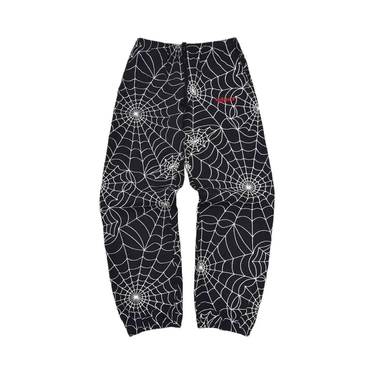 SP5DER Embroidered Aop Sweatpant Black