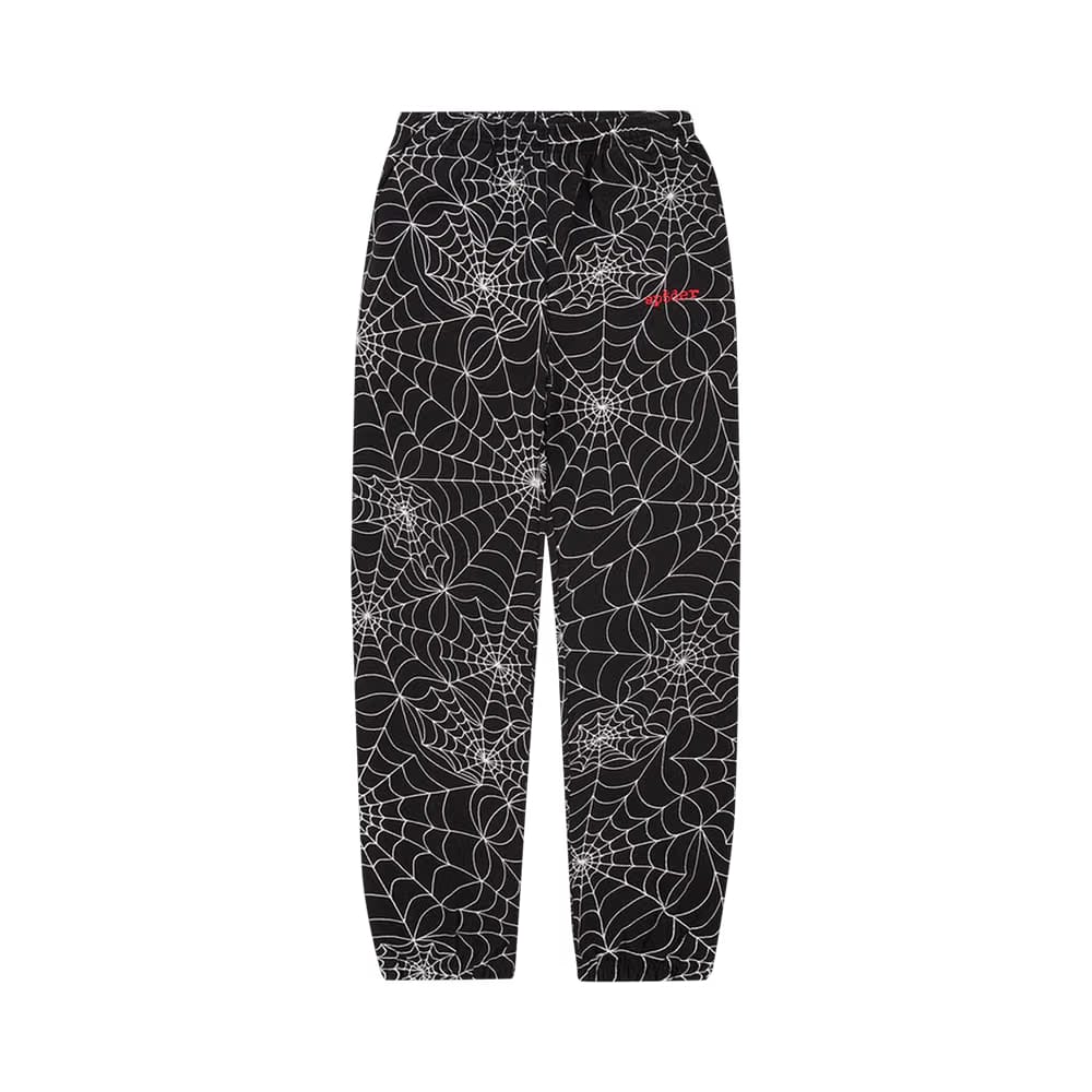 SP5DER Embroidered Aop Sweatpant Black