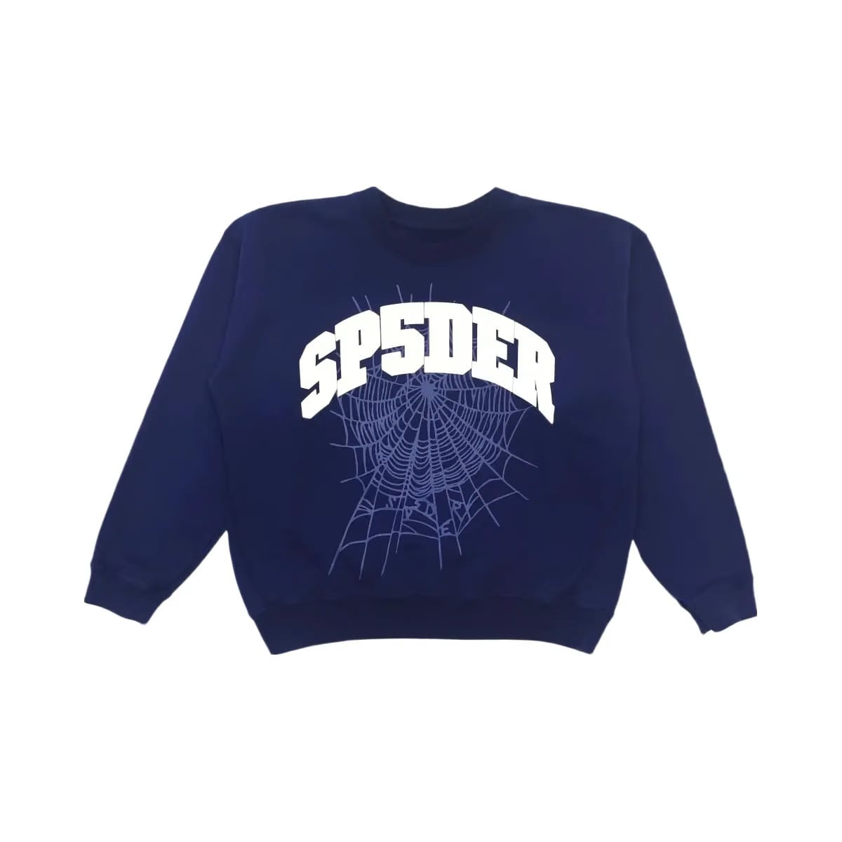 SP5DER Varsity Web Crewneck Navy