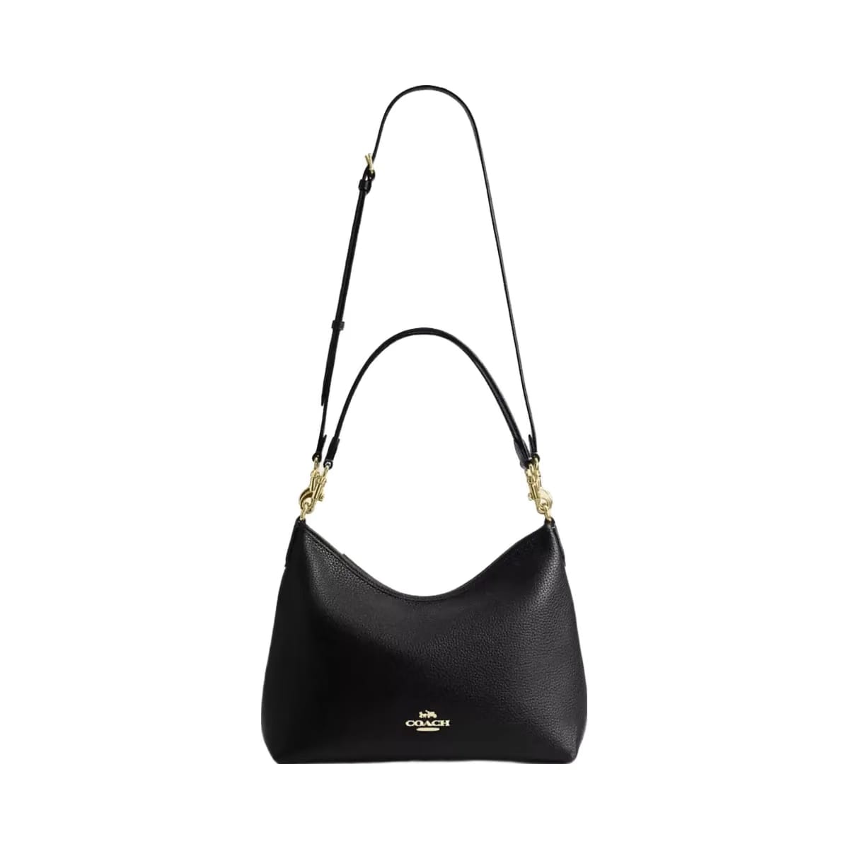 Coach Laurel Shoulder Bag Gold Black