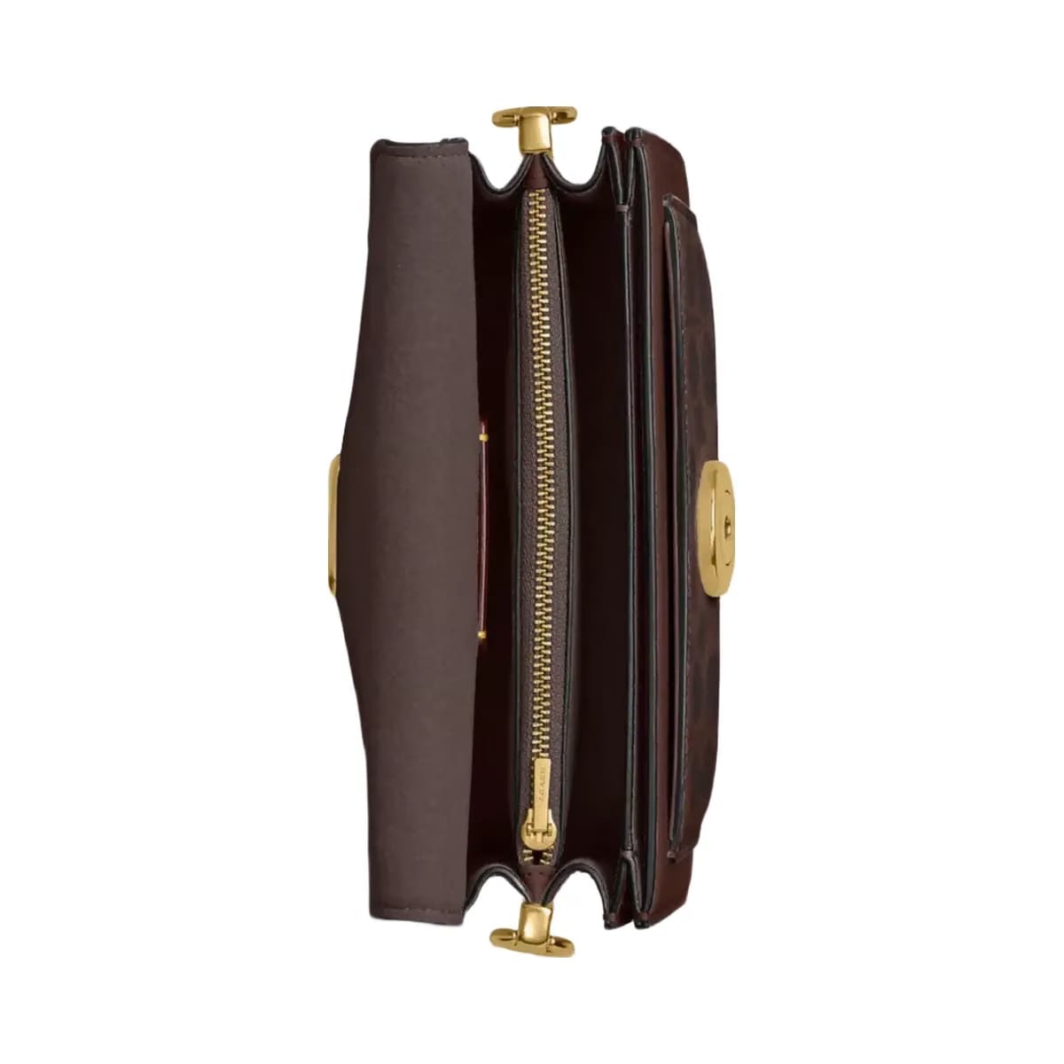 Coach Tabby Shoulder Bag 20 In Signature Canvas in Brass Maple
