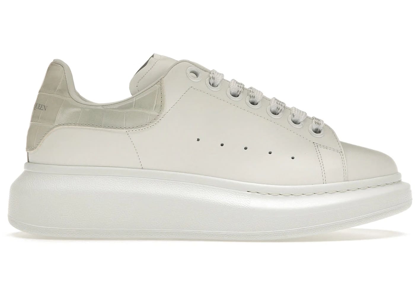 Alexander McQueen Wmns Oversized Sneaker 'White Croc'