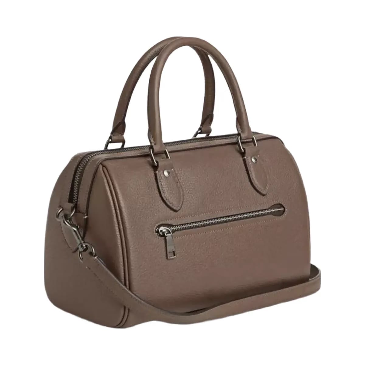 Coach Rowan Satchel Bag in Gunmetal Dark Stone