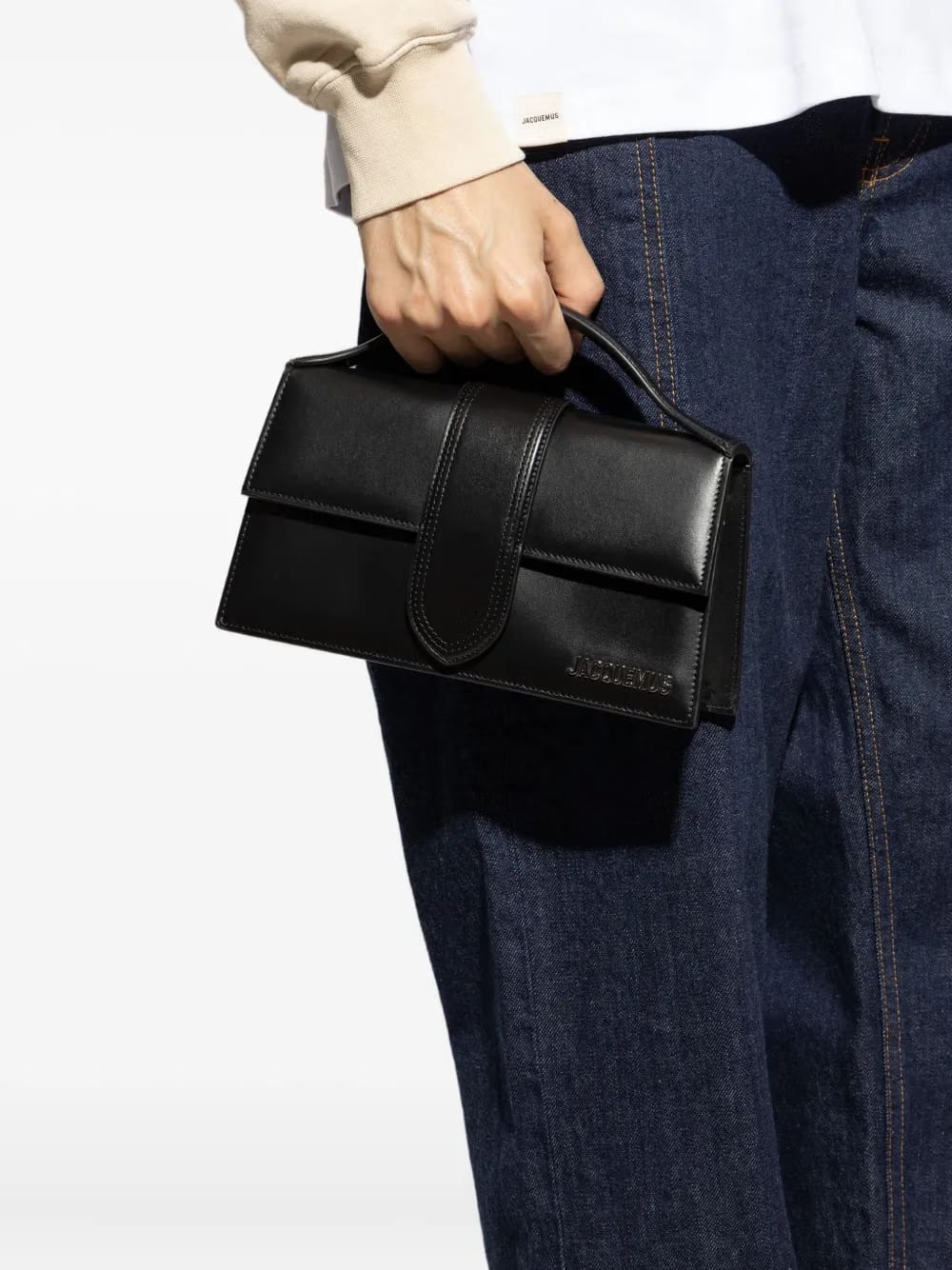 The Big Bambino top-handle leather bag