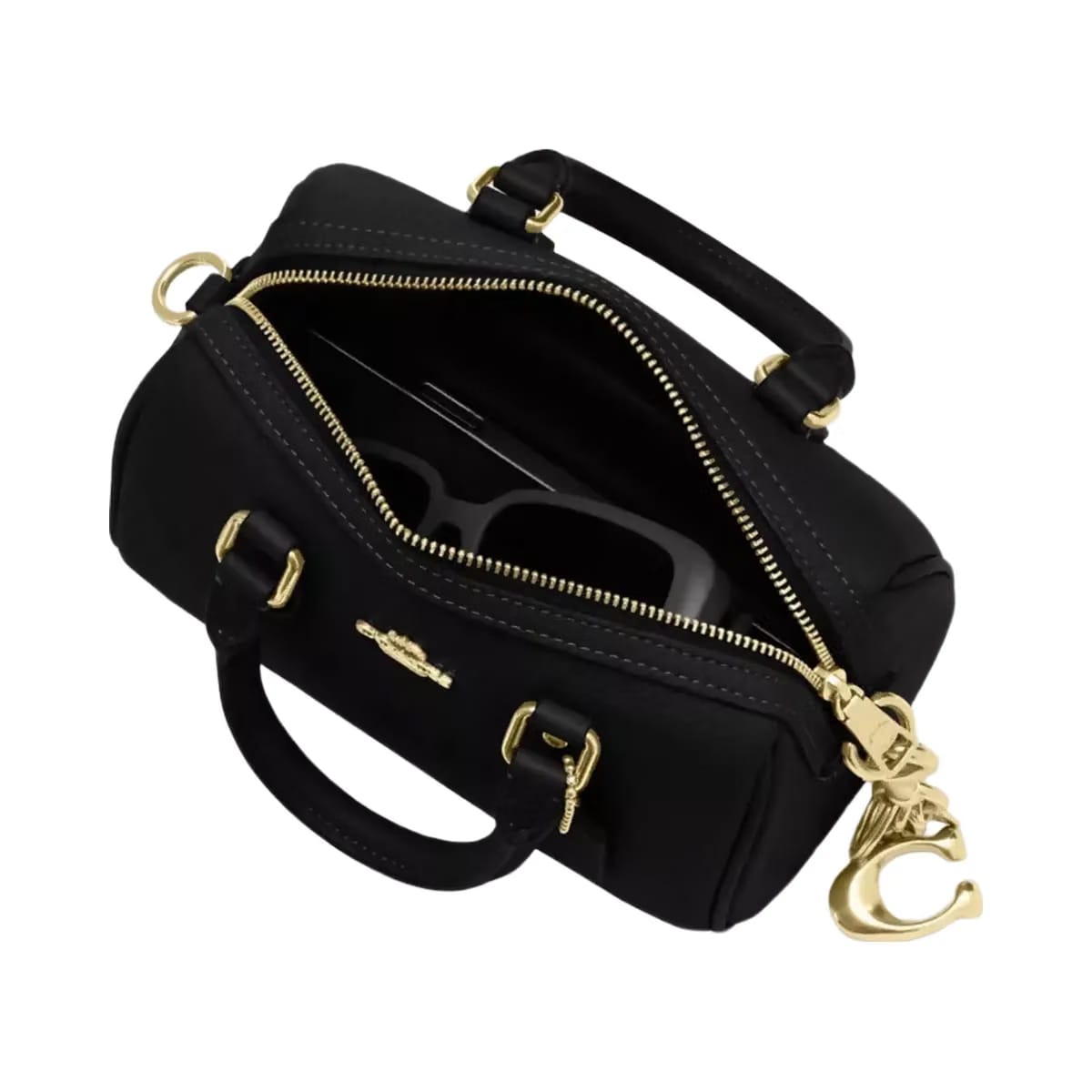Coach Mini Rowan Crossbody Bag in Gold Black