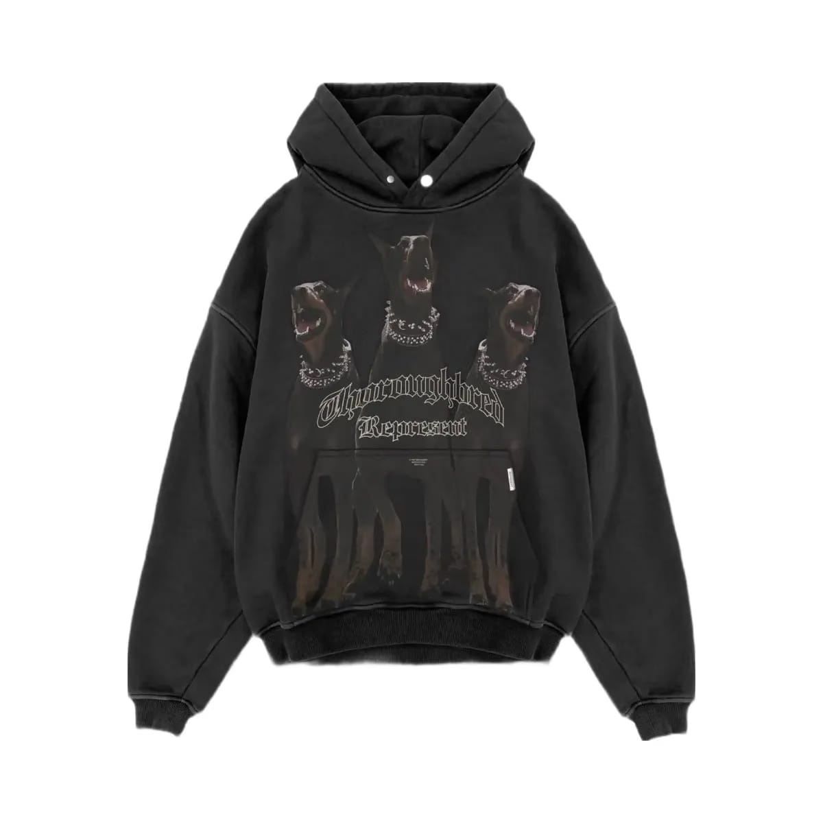 Represent Thoroughbred Hoodie Vintage Black