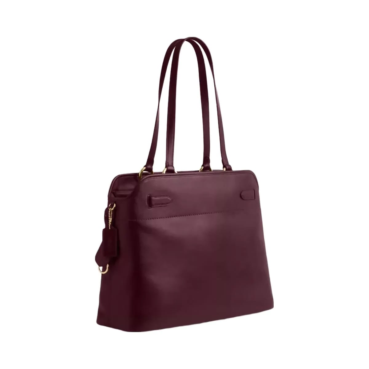 Coach Easton Tote Bag in Gold Dark Wine