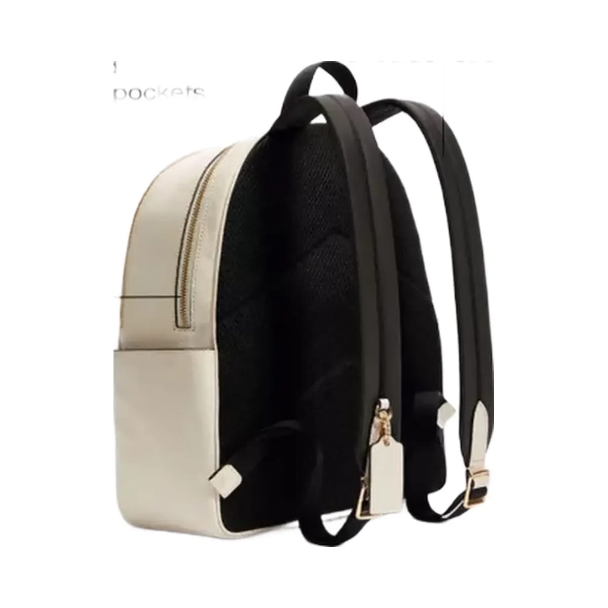 Coach Court Backpack in Gold Chalk