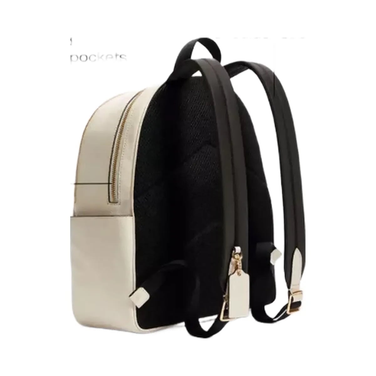 Coach Court Backpack in Gold Chalk