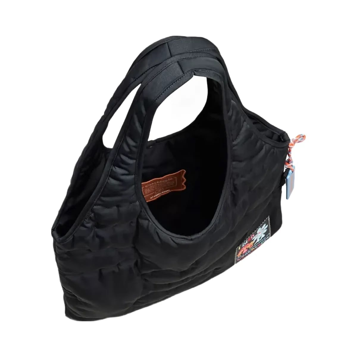 Coach Coachtopia Loop Flat Tote With Cloud Quilting in Black