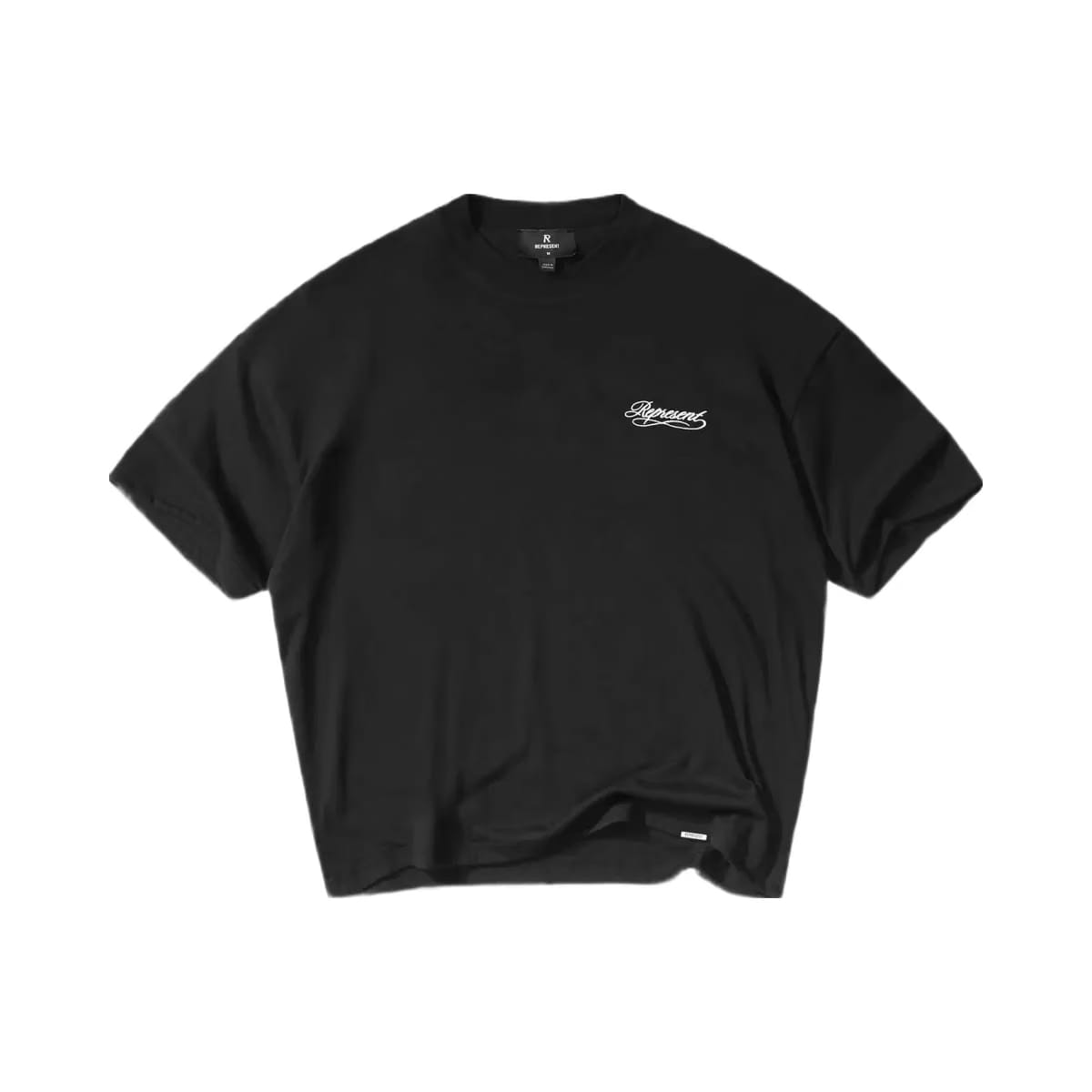 Represent Dual Layer Script T-Shirt Jet Black
