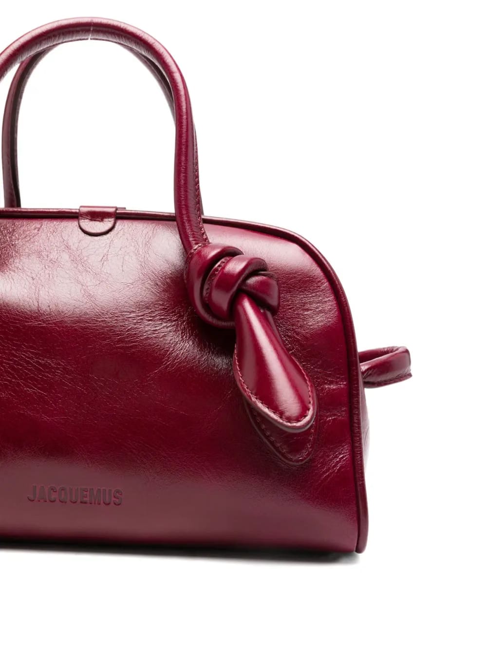 top-handle knot-detail bag