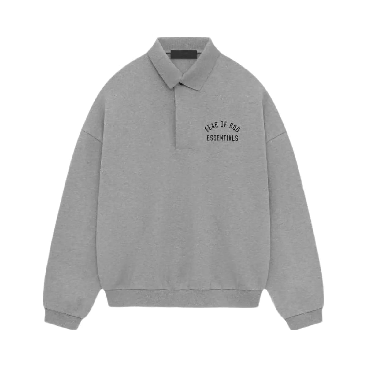 Essentials Fear Of God Essentials Fleece Polo Dark Heather