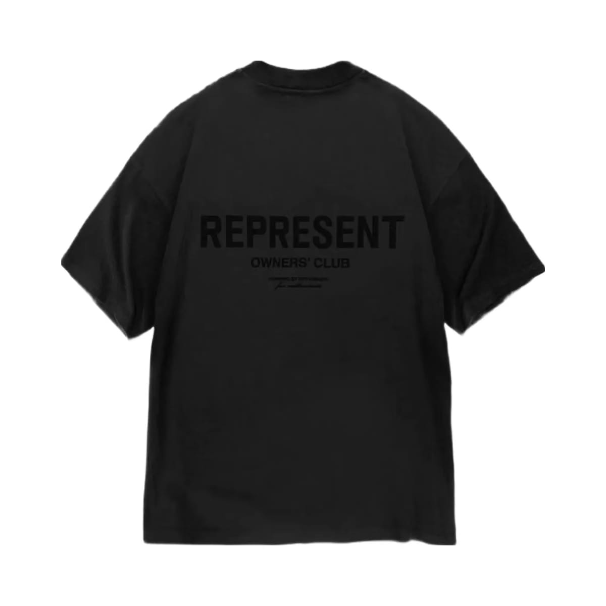 Represent Owners Club Flocked T-Shirt Black