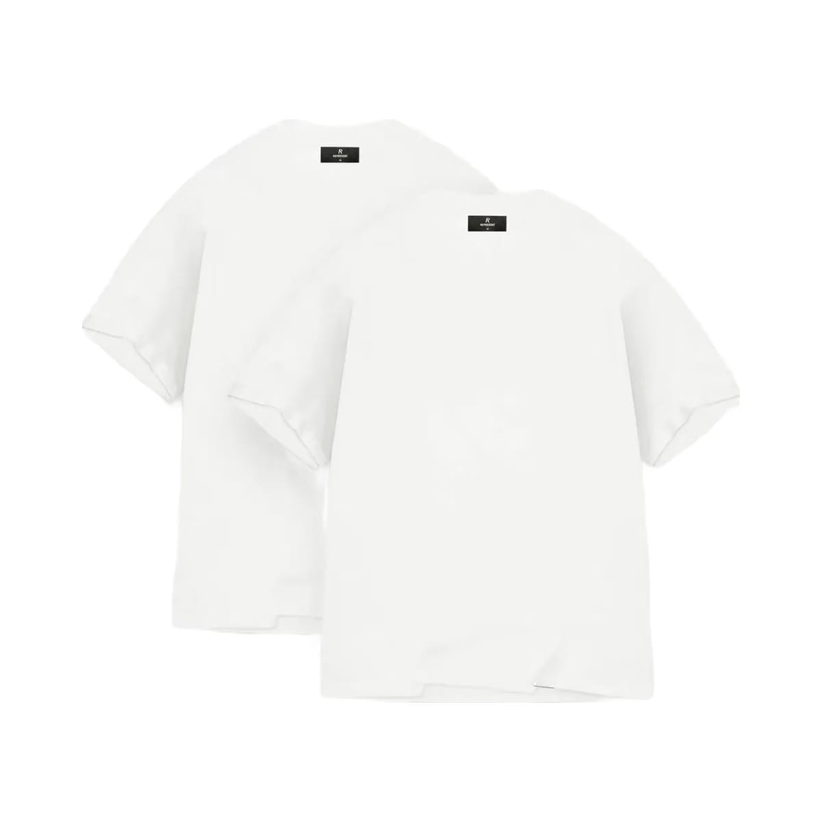 Represent 2 X Initial Oversized T Shirt Flat White