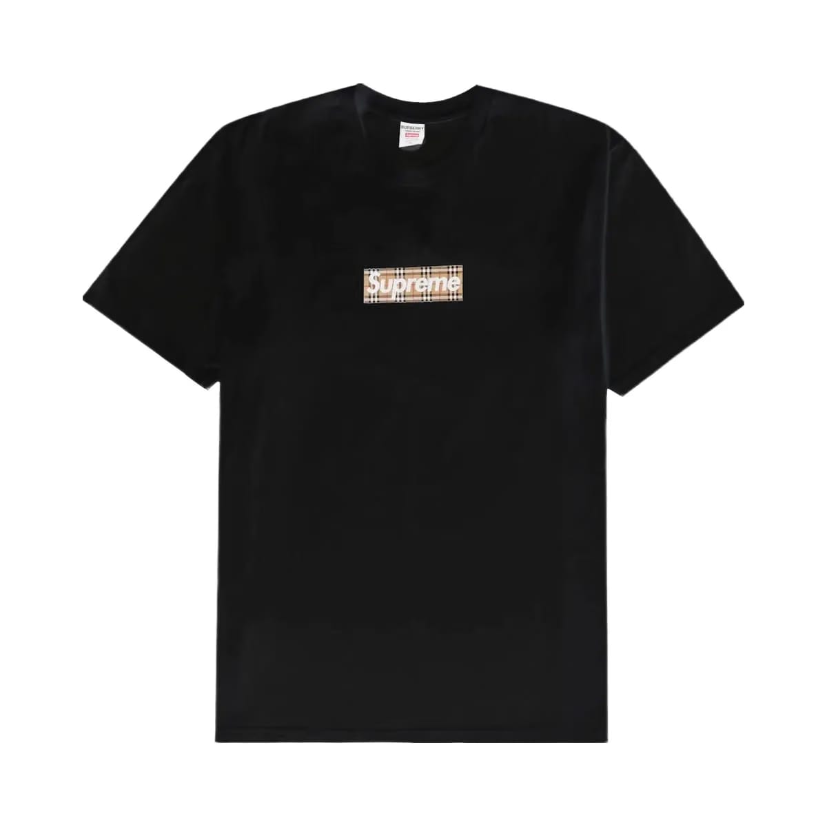 Supreme X Burberry Box Logo T-Shirt Black