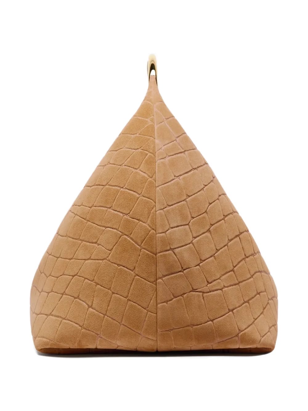 The Calinou crocodile-effect ring-handle tote bag