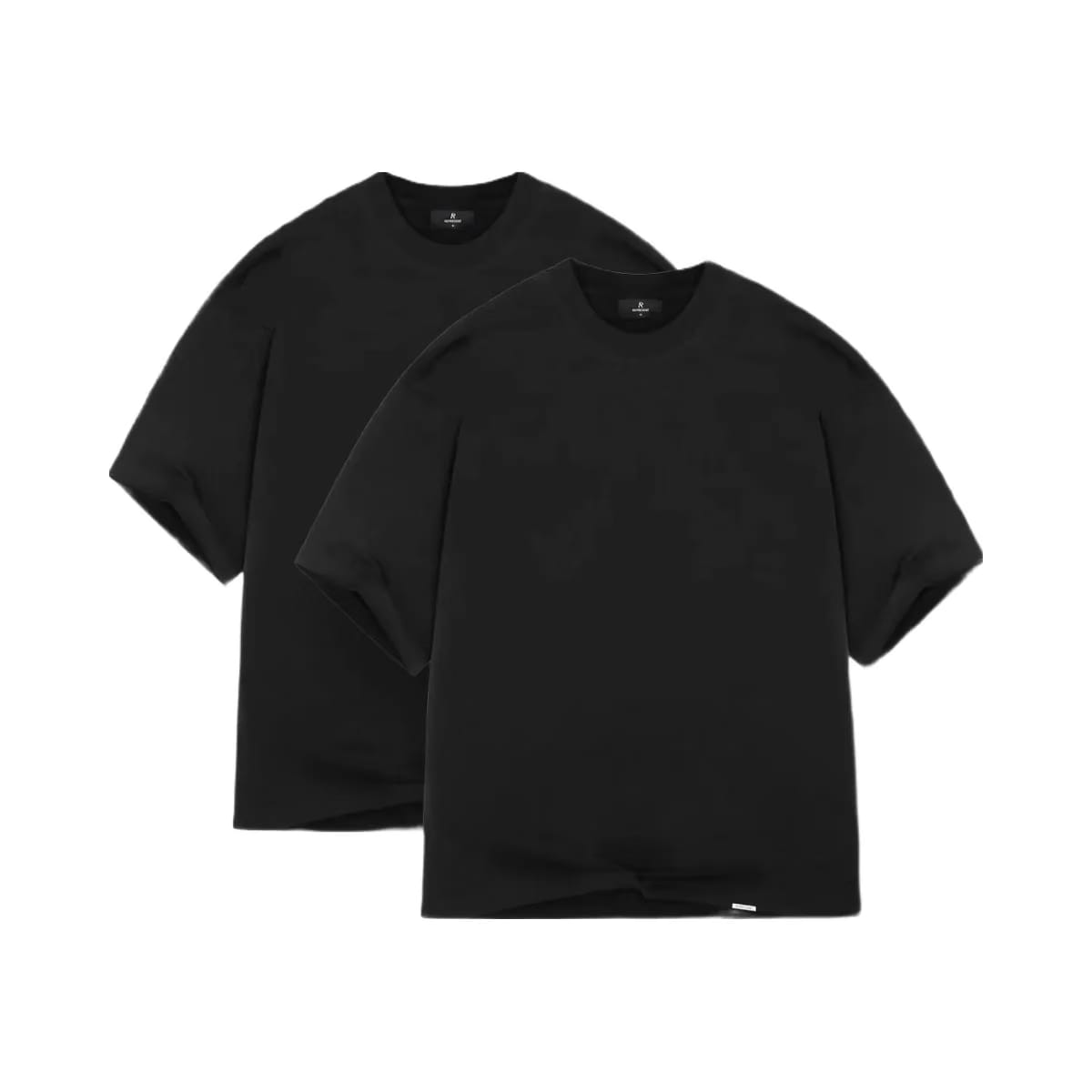 Represent 2 X Initial Boxy T Shirt Black