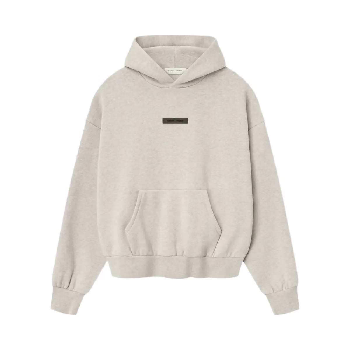 Essentials Fear Of God Essentials Ss25 Classic Fleece Hoodie Heather Stone