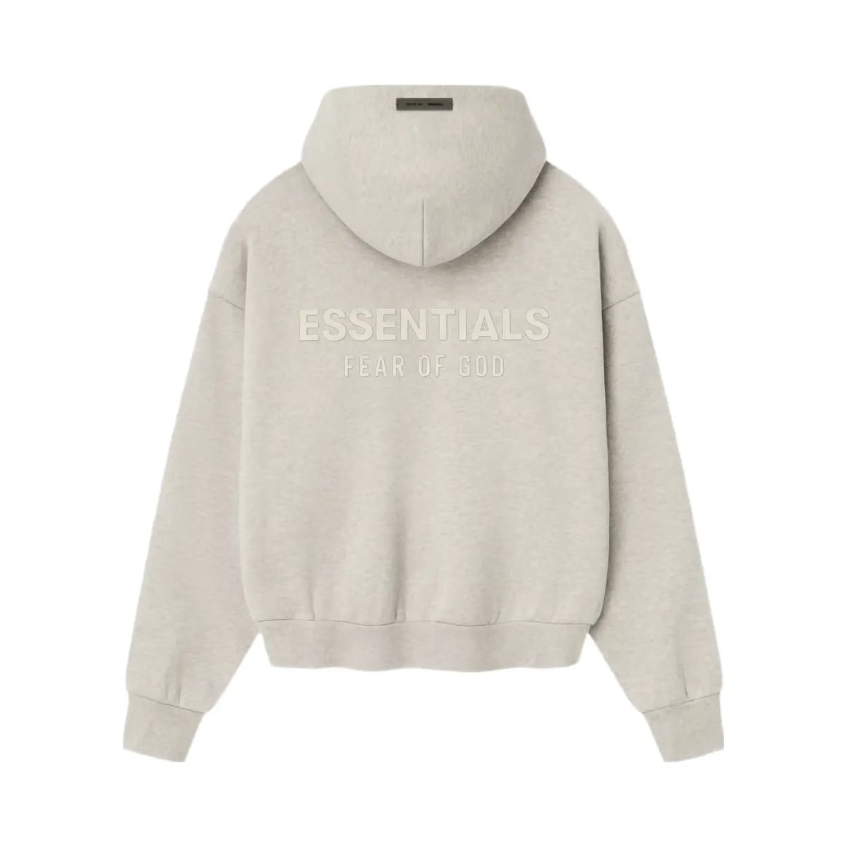 Essentials Fear Of God Essentials Ss25 Classic Fleece Hoodie Heather Stone