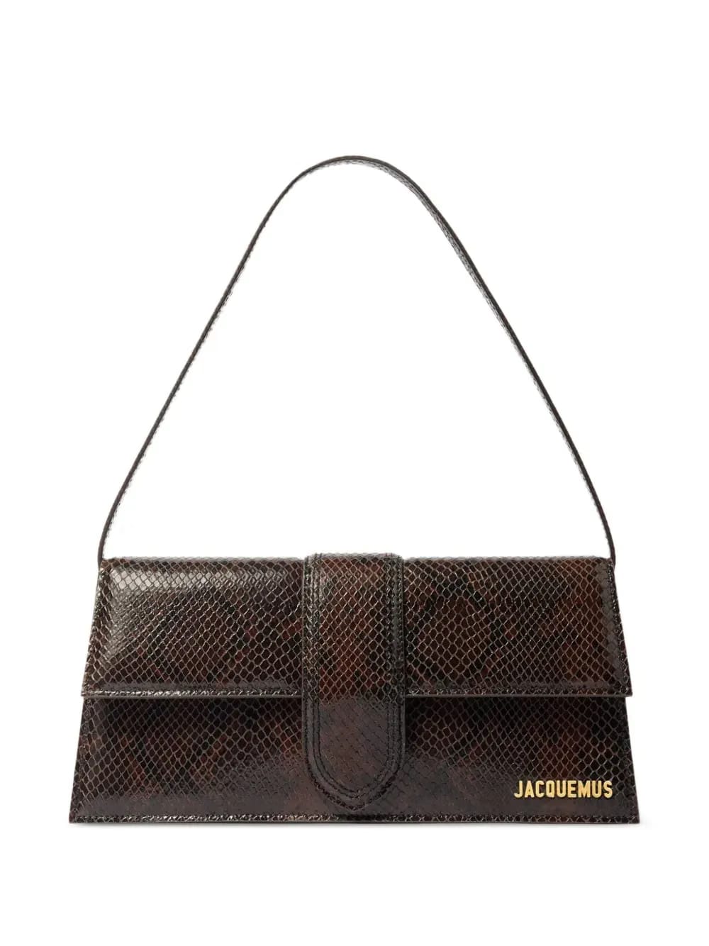 Le Chouchou snakeskin leather flap shoulder bag