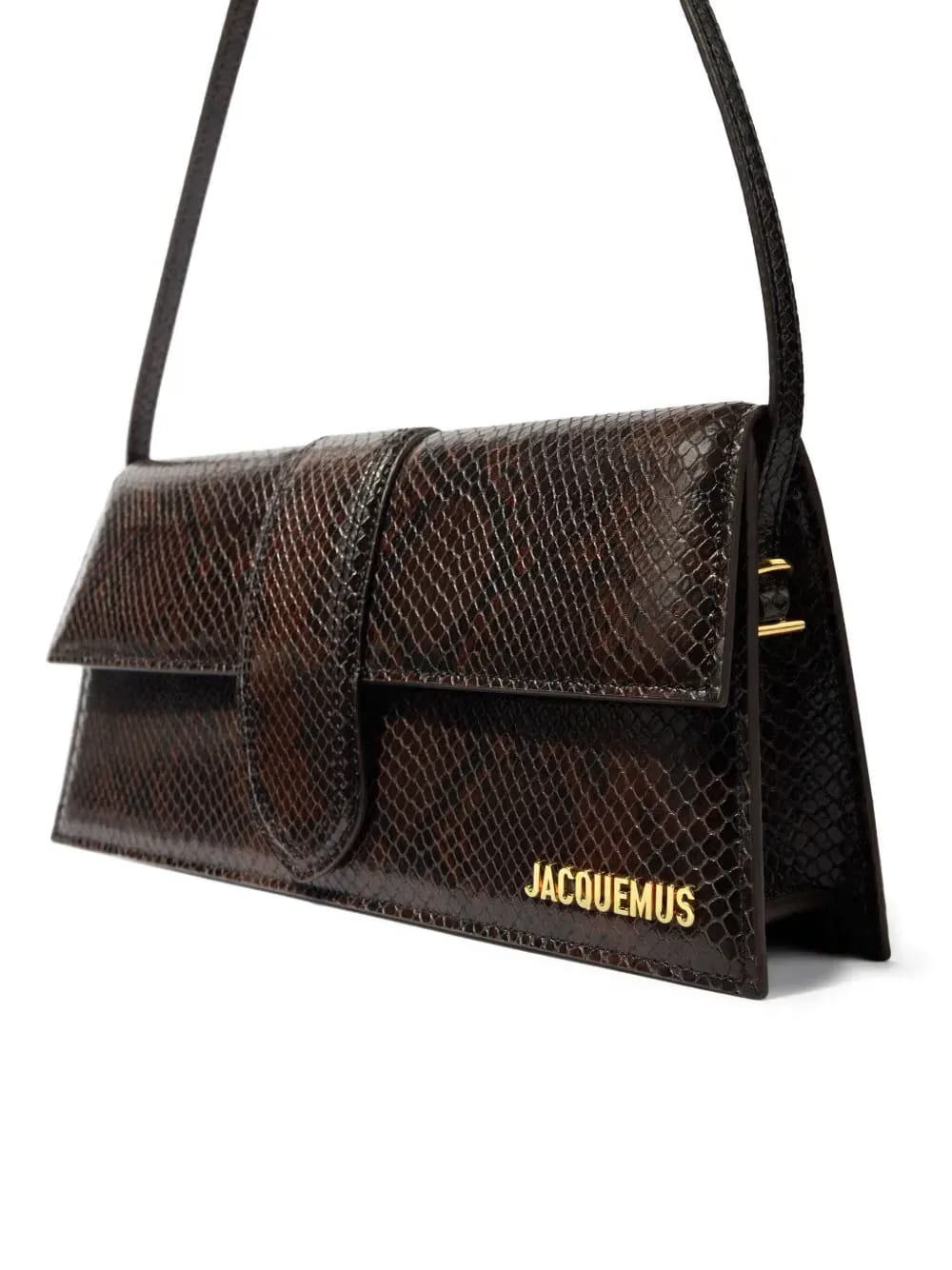 Le Chouchou snakeskin leather flap shoulder bag