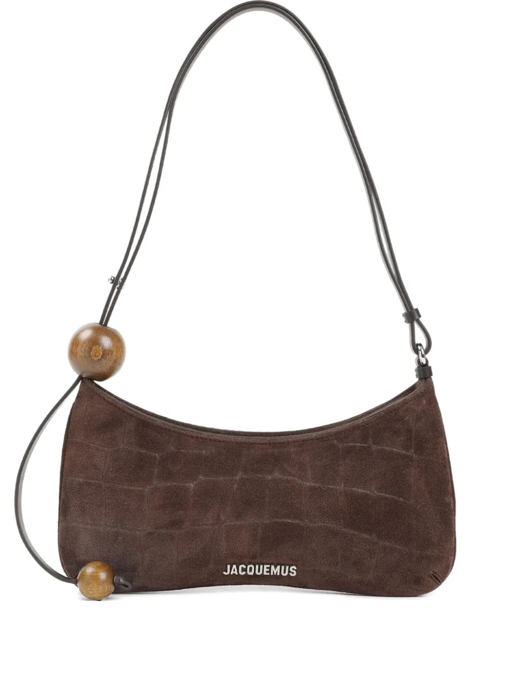 The Pearl Kiss crocodile-effect shoulder bag
