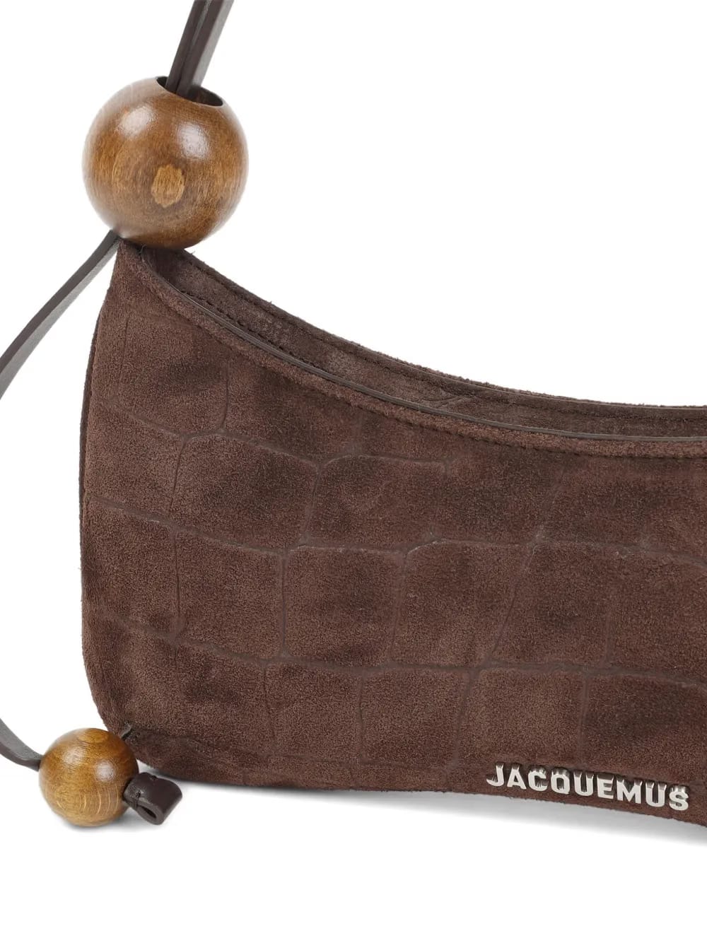 The Pearl Kiss crocodile-effect shoulder bag