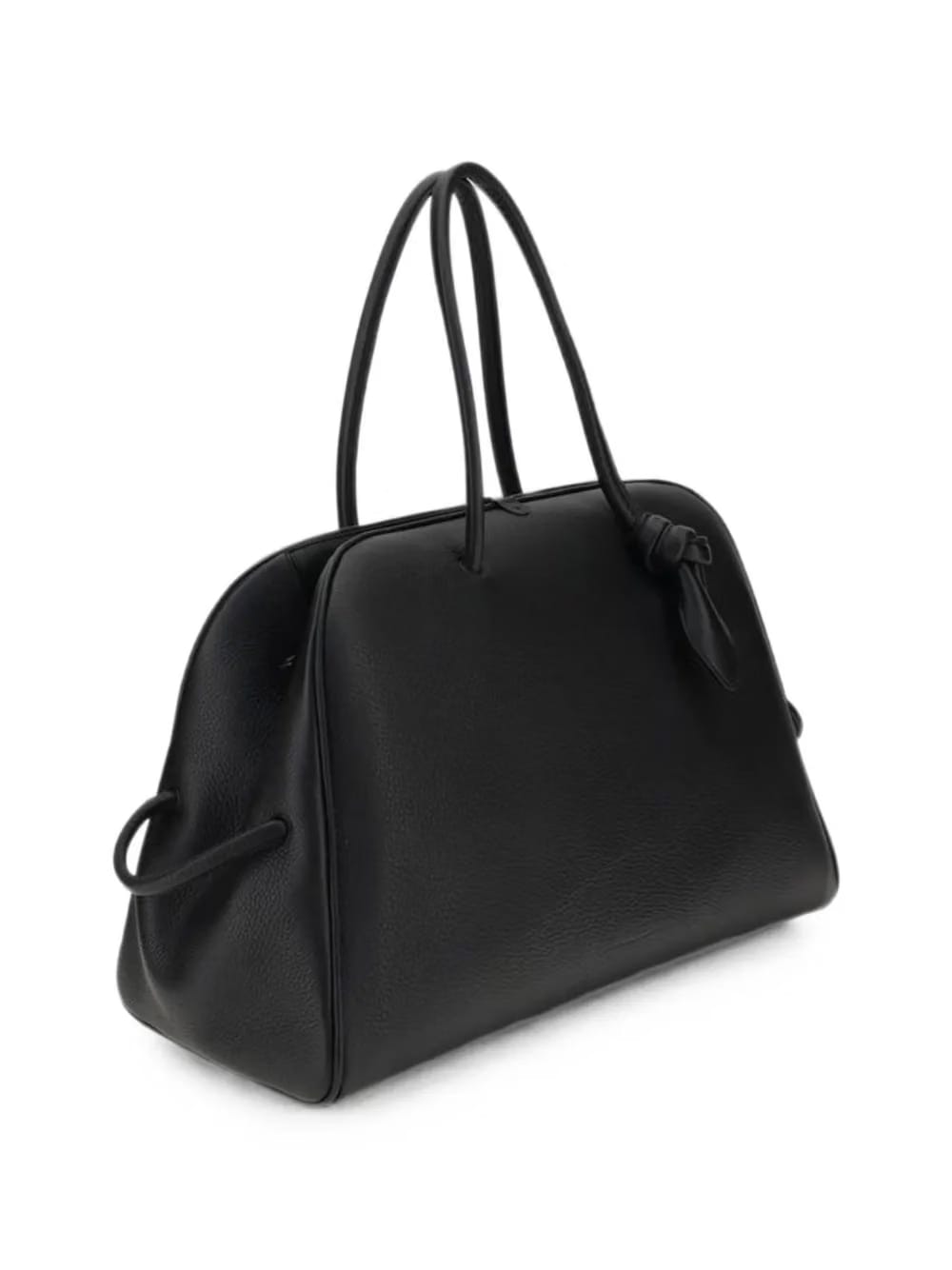 knot-detail leather shoulder bag