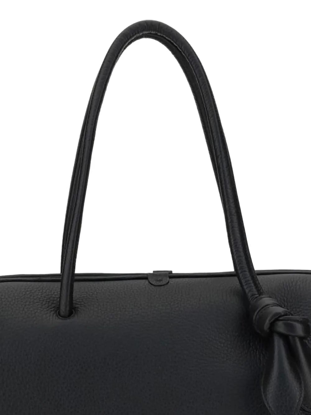 knot-detail leather shoulder bag
