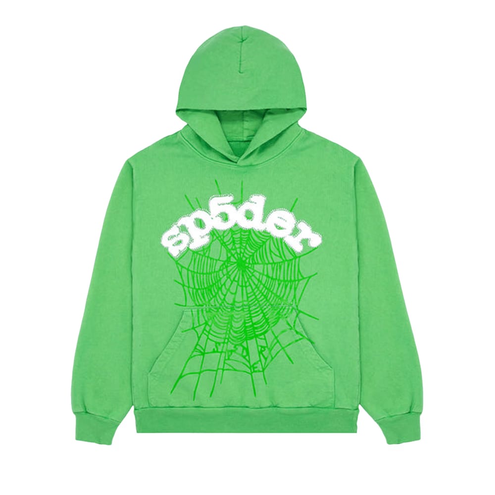 SP5DER Web Hoodie Slime Green