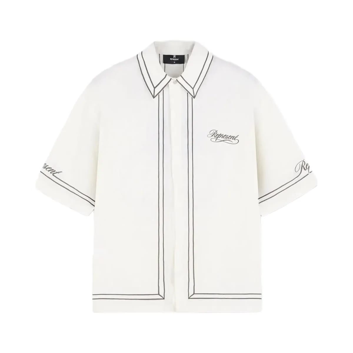 Represent Border Shirt Whisper White